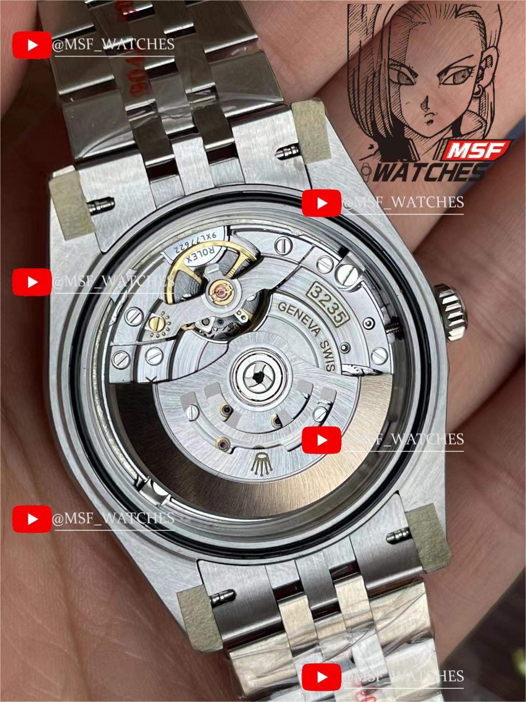 Rolex Datejust Series m126234-0031, Pink Dial Roman Numeral Markers Diamond Bezel, 36mm Size.