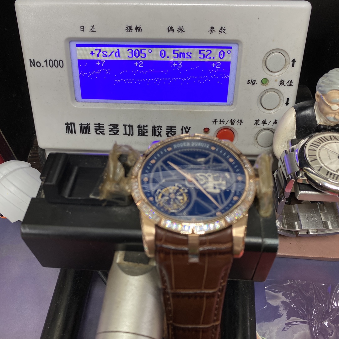 Roger Dubuis Royal Oak Series 18K ROSE GOLD CASE Tourbillon movement , 45mm Size.