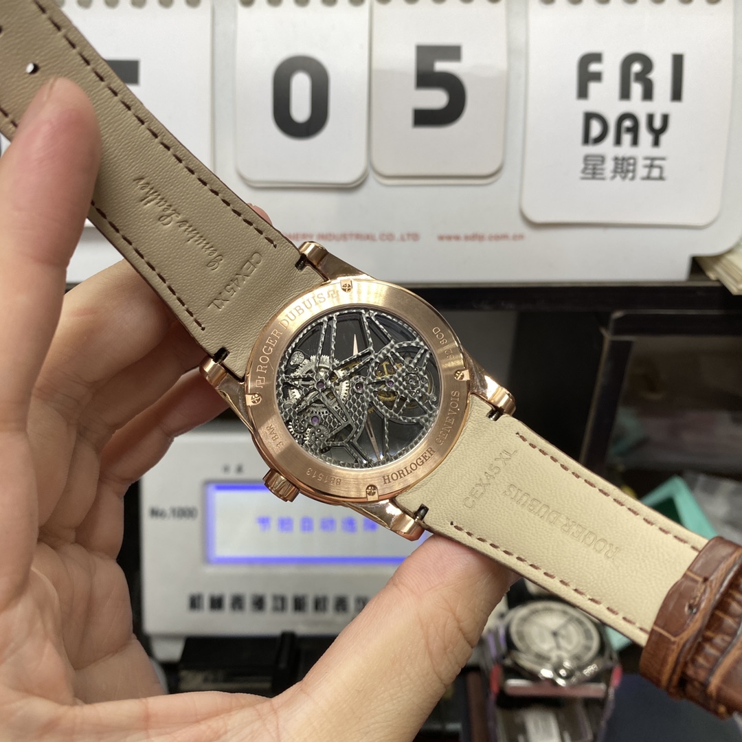 Roger Dubuis Royal Oak Series 18K ROSE GOLD CASE Tourbillon movement , 45mm Size.
