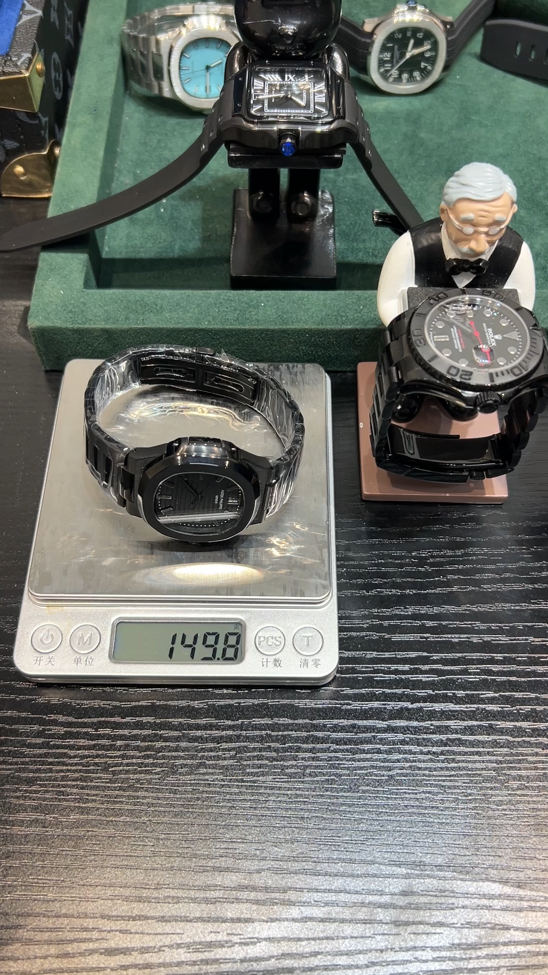 Patek Philippe Nautilus series 5711 all black case BLAKEN modify of