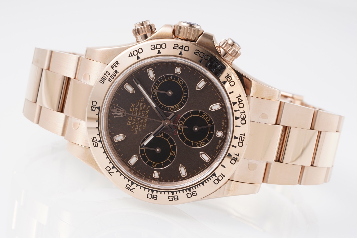 ROLEX DAYTONA ALL ROSE GOLD BROWN DIAL SIZE 40MM