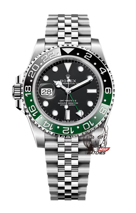 Rolex GMT-Master II Series watch model m126720vtnr-0002 (left-handed